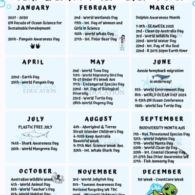 Ocean Events Calendar 2025