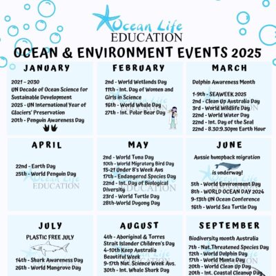 Ocean Events Calendar 2025